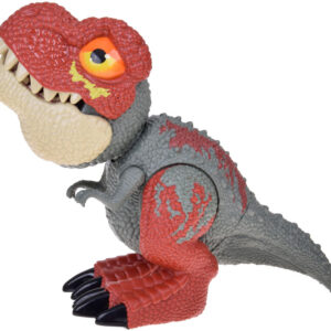 Judantis DINOZAURAS Tyrannosaurus Rex su garsu ir šviesa RAUDONAS ZA5589 - Image 4