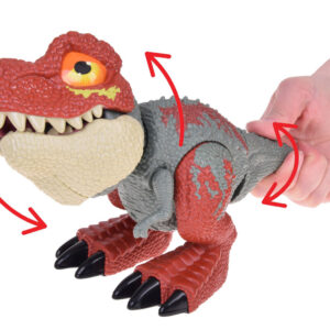 Judantis DINOZAURAS Tyrannosaurus Rex su garsu ir šviesa RAUDONAS ZA5589 - Image 8