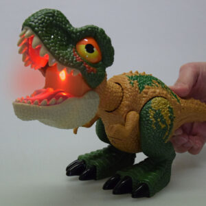 Judantis DINOZAURAS Tyrannosaurus Rex su garsu ir šviesa ŽALIAS ZA5589 - Image 6