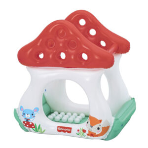 Bestway pripučiamas baseinas su kamuoliukais MUSHROOM MUCHOMOREK Fisher Price 93570 - Image 2