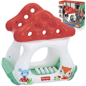 Bestway pripučiamas baseinas su kamuoliukais MUSHROOM MUCHOMOREK Fisher Price 93570