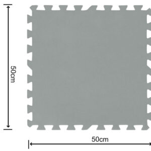 Bestway putplasčio kilimėlis baseinui PILKAS 50cmx50cm 58639 - Image 3