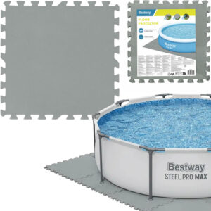 Bestway putplasčio kilimėlis baseinui PILKAS 50cmx50cm 58639