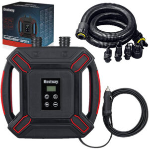 Bestway aukšto slėgio elektrinė oro pompa DC 4 adapteriai 62265