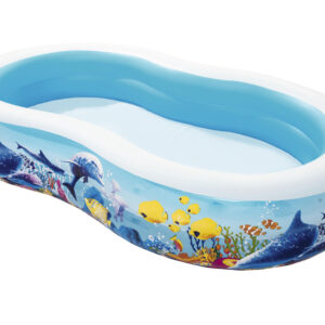 Bestway pripučiamas baseinas fish'n friends 262 x 157 x 46 cm 54118 - Image 2