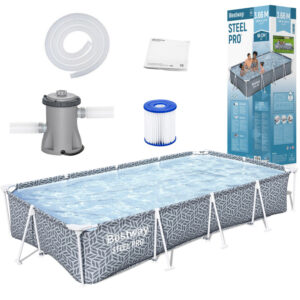 Bestway karkasinis baseinas 366cmx201cmx66cm 7in1 561FV