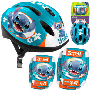 Reguliuojamas apsaugos rinkinys S šalmas + apsaugos Disney STITCH SP0841