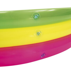 Bestway vaivorykštės spalvų pripučiamas baseinas, vaikiškas baseinėlis 102cm su minkštu dugnu 51104 - Image 5