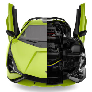 Rastar Sian FKP37 1:18 surenkamas modelis – nuotoliniu būdu valdomas automobilis RC0707 - Image 7