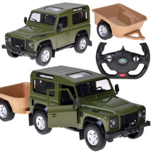 Rastar nuotoliniu būdu valdomas automobilis Land Rover Defender 1:14 su šviesomis RC0712