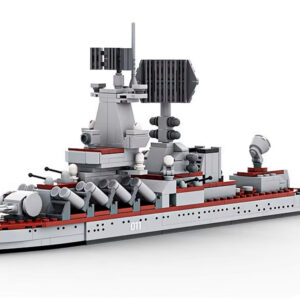 Techninių kaladėlių rinkinys karinis laivas kreiseris Varyag 396 detalės ZA5674 - Image 3