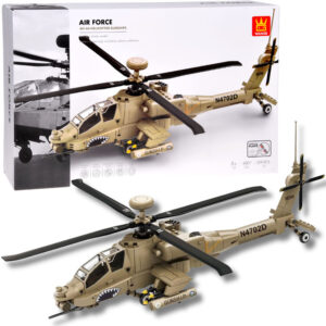 Techniniai konstravimo blokai Kovinis sraigtasparnis AH-64 Sraigtasparnio kaladėlės 259 vnt. ZA5676