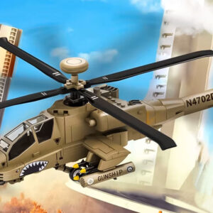 Techniniai konstravimo blokai Kovinis sraigtasparnis AH-64 Sraigtasparnio kaladėlės 259 vnt. ZA5676 - Image 4