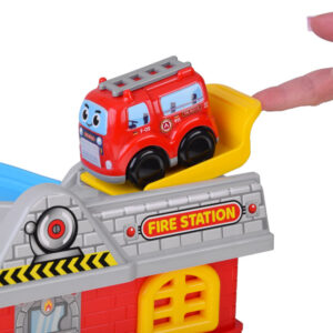 Automobilių garažo su privažiavimo keliu rinkinys FIRE BRIGADE + gaisrinės automobilis ZA5691 - Image 6