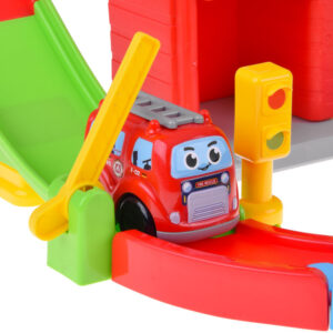 Automobilių garažo su privažiavimo keliu rinkinys FIRE BRIGADE + gaisrinės automobilis ZA5691 - Image 8