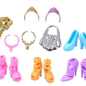 Anlily MODEL lėlė + didelis 11 princesės suknelių ir aksesuarų rinkinys ZA5695 - Image 6