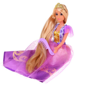 Ilgaplaukė princesės lėlė su pokylio suknele + priedai ZA5704 - Image 3