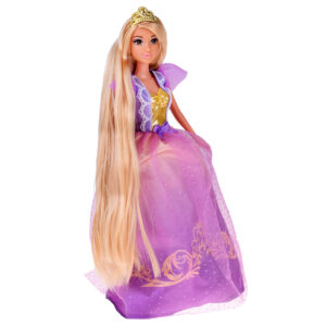 Ilgaplaukė princesės lėlė su pokylio suknele + priedai ZA5704 - Image 7