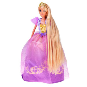 Ilgaplaukė princesės lėlė su pokylio suknele + priedai ZA5704 - Image 2