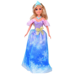 Pasakų princesės lėlė su pokylio suknele + karališkas karietos arklys ZA5705 - Image 3