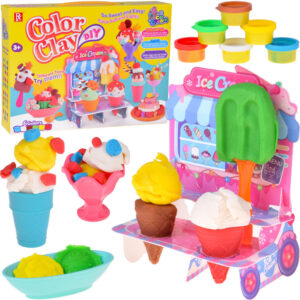 Sukurkite kūrybišką desertą! ICE CREAM SHOP modelinas + priedai ZA5711