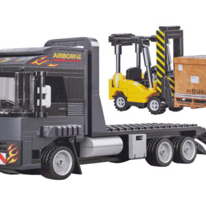 Techniniai kaladėlių rinkiniai VEHICLES 1:42 – Sunkvežimis su priekaba ir krautuvu 404ele ZA5722 - Image 2