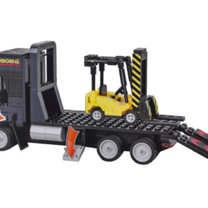 Techniniai kaladėlių rinkiniai VEHICLES 1:42 – Sunkvežimis su priekaba ir krautuvu 404ele ZA5722 - Image 3