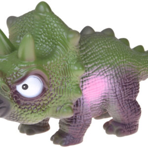 Interaktyvi guminė triceratops dinozauro figūrėlė su riaumojimo garsu ZA5726 - Image 4