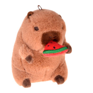 Žavingas CAPYBARA pakabukas, valgantis arbūzą, mini talismanas 10 cm ZA5733 - Image 2
