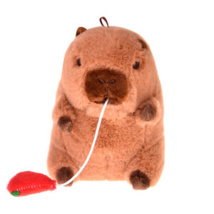 Žavingas CAPYBARA pakabukas, valgantis arbūzą, mini talismanas 10 cm ZA5733 - Image 4