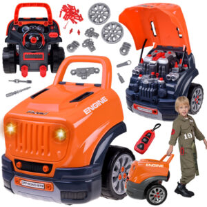 Mechanikų rinkinys: Mobiliosios AUTOMOBILIŲ DIRBTUVĖS + šviesa ir garsas ZA5738
