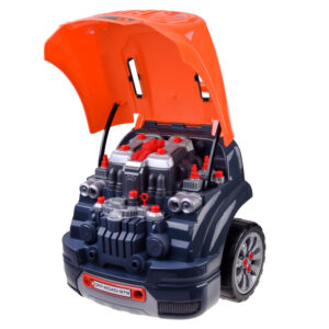 Mechanikų rinkinys: Mobiliosios AUTOMOBILIŲ DIRBTUVĖS + šviesa ir garsas ZA5738 - Image 4