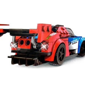 Konstruktorius sportinis automobilis MĖLYNAS-RAUDONAS 138 dalių ZA5744 - Image 6