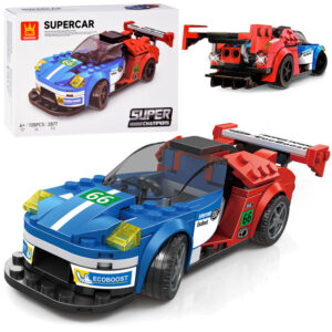 Konstruktorius sportinis automobilis MĖLYNAS-RAUDONAS 138 dalių ZA5744
