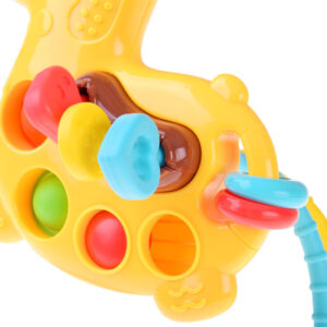 3-in-1 GIRAFFE sensorinis žaislas – stumdomas, tempiamas, pop it ZA5762 - Image 5