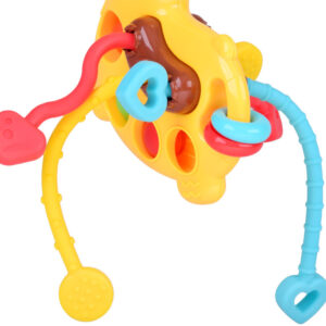 3-in-1 GIRAFFE sensorinis žaislas – stumdomas, tempiamas, pop it ZA5762 - Image 7