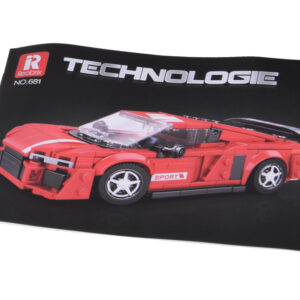 Konstruktorius automobilis RED sportinio kupė stiliaus, 373 detalių ZA5782 - Image 7