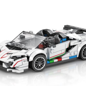 Techninių kaladėlių rinkinys Super sportinis automobilis WHITE CABRIOLET aptakas 348 dalys ZA5787 - Image 3