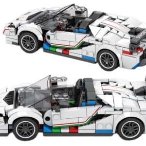 Techninių kaladėlių rinkinys Super sportinis automobilis WHITE CABRIOLET aptakas 348 dalys ZA5787 - Image 2