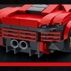 Techninių kaladėlių rinkinys Futuristinis automobilis RED su pakeliamomis durelėmis 275 detalės ZA5794 - Image 5