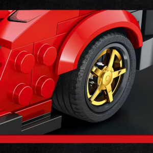 Techninių kaladėlių rinkinys Futuristinis automobilis RED su pakeliamomis durelėmis 275 detalės ZA5794 - Image 7