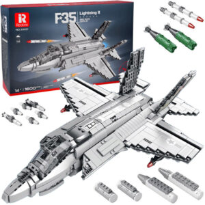Techniniai kaladėlių rinkiniai Licencijuotas amerikiečių naikintuvas F-35 Lightning II 1600 dalių ZA5799