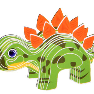3D dėlionė iš kartono – Stegosaurus dinozauras, „pasidaryk pats“ rinkinys ZA5810 - Image 3