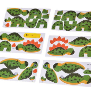 3D dėlionė iš kartono – Stegosaurus dinozauras, „pasidaryk pats“ rinkinys ZA5810 - Image 4