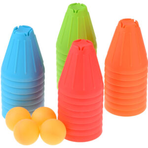 FAST CUPS lavinamasis žaidimas Trikampės kaladėlės + kamuoliukai 38 dalys ZA5811 - Image 2