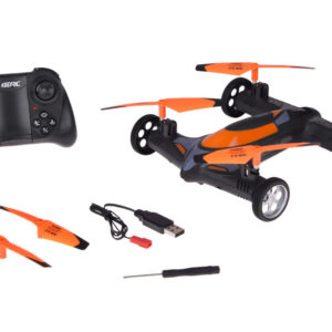 Nuotoliniu būdu valdomas DRONE kvadrokopteris su kamera 2 viename skraidantis + važiuojantis RC0725 PO - Image 2