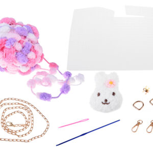 „DIY“ kūrybinis rinkinys – pūkuota „Pom Pom“ rankinė ZA5814 - Image 2