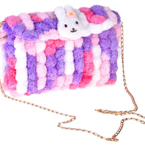 „DIY“ kūrybinis rinkinys – pūkuota „Pom Pom“ rankinė ZA5814 - Image 3