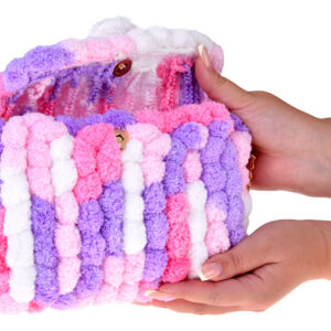 „DIY“ kūrybinis rinkinys – pūkuota „Pom Pom“ rankinė ZA5814 - Image 5