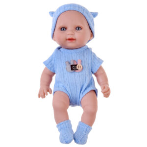 Žavinga BOBAS lėlė 26 cm – lengva ir judri, su šliaužtinuku ir kepure ZA5831 - Image 6